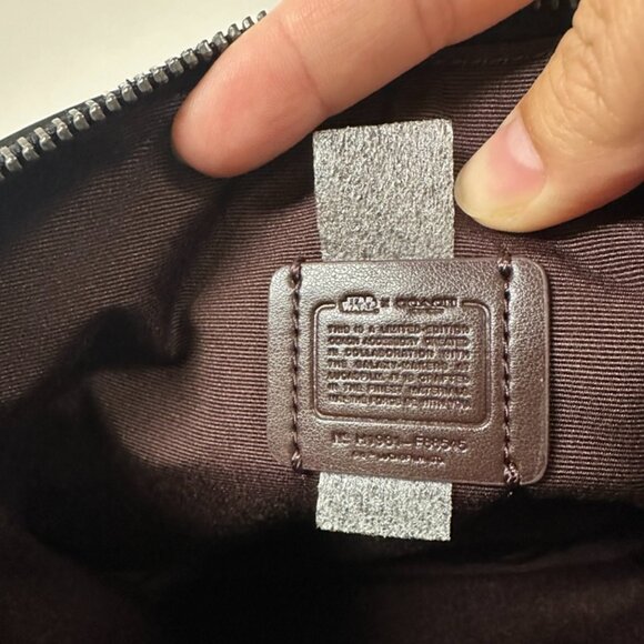 NWT!RARE!Coach x Star Wars Gallery Pouch In Signature Canvas With Patches F88545 - Picture 10 of 11